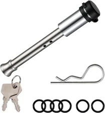 5/8" Stainless Steel Trailer Hitch Locking Pin for 1.25"&2"& 2.5"&3" Receiver