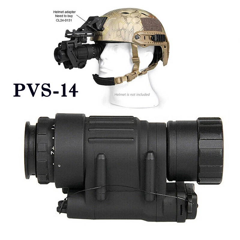200M 2X Monocular Night Vision Helmet Scope Hunting NVG Rhino Arm 850mm 1/4CMOS - Image 2 of 4