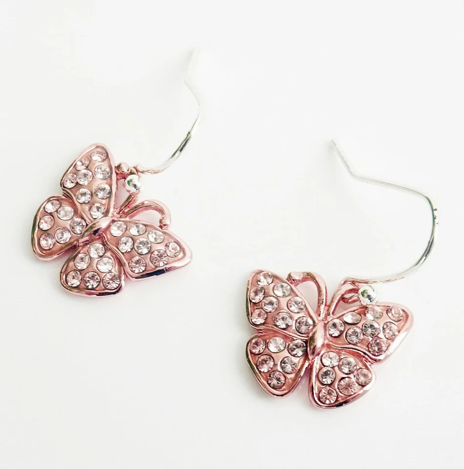 guess  UBE41012 Paar Ohrhänger Ohrringe damen in farbe rosegold  kristall  neu - Bild 3 von 4