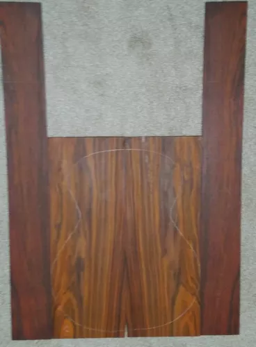 Beautiful Cocolobo Rosewood Guitar Luthier Back Sides SET B Dalbergia