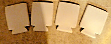 White Can Cooler Huggie Koozie Blank Lot 4 Screenprint Sublimation  