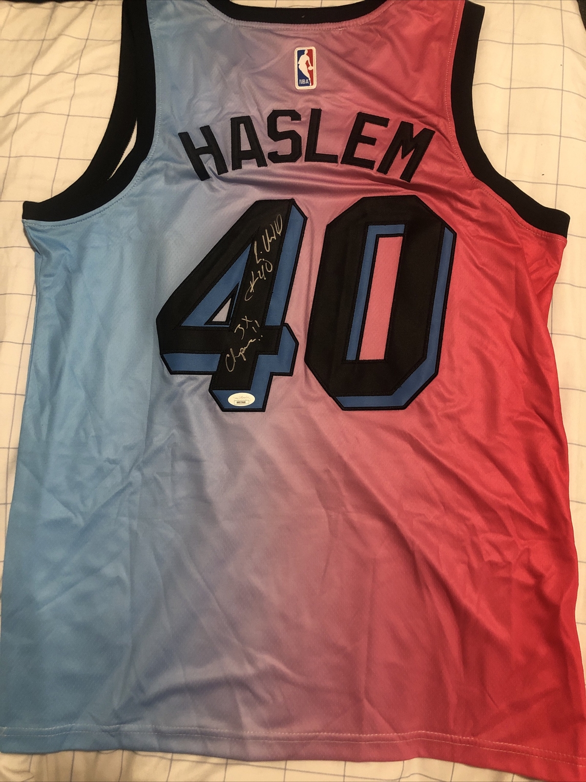 Udonis Haslem Signed Miami Heat Jersey (JSA COA) 3xNBA Champion 2006, –  Super Sports Center