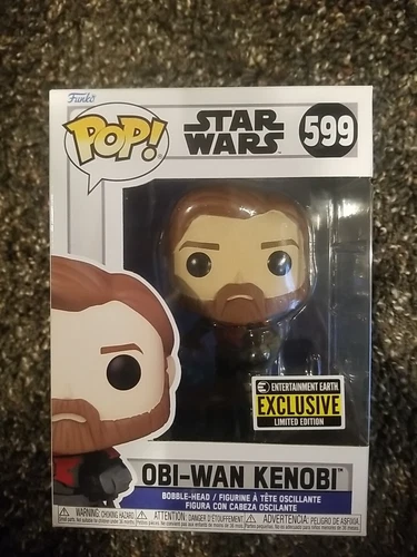 Funko Pop Star Wars : OBI WAN KENOBI #599 Vinyl EE Exclusive w/protector