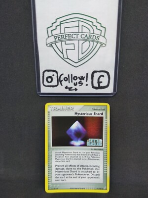 POKÉMON EX GUARDIANS OF CRYSTALS MYSTERIOUS SHARD HOLO STAMPED 81/100 NM ENG
