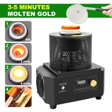 Metal Induction Smelting Furnace Melting Gold Silver Copper Smelter Machine