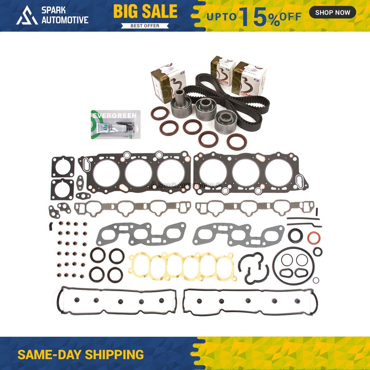 Head Gasket Set Timing Belt Kit Fit 90-97 Infiniti Nissan 300ZX