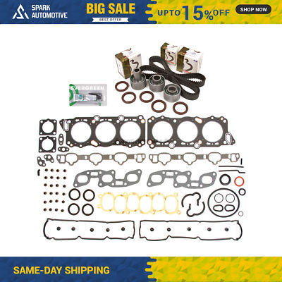 Head Gasket Set Timing Belt Kit Fit 90-97 Infiniti Nissan 300ZX VG30DE VG30DETT