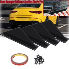4x Universal Auto Heckstoßstange Body Kit Shark-Chin Spoiler Lip Diffusor Blende