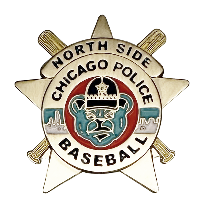 CHICAGO POLICE DEPARTMENT STAR LAPEL PIN: Northside Baseball