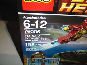 LEGO 76006 MARVEL IRON MAN 3  EXTREMIS SEA PORT BATTLE COMPLETE