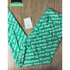 LuLaRoe Leggings Magically You St. Patrick s Day TC Tall Curvy Blarney Stone