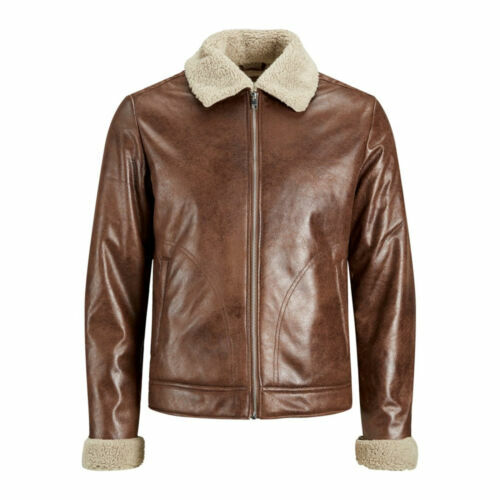 CHAYELL Giacca Invernale Da Uomo In Vera Pelle Di Pecora B3 Marrone - Foto 11