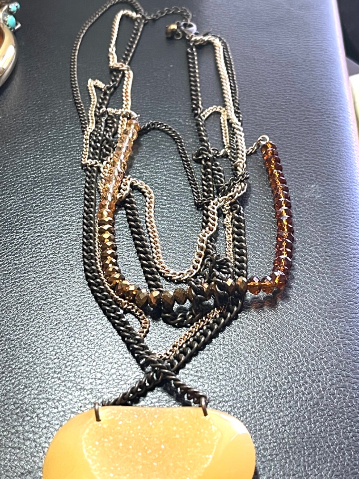 EXTRAORDINARY Multi-Chain Statement Necklace | Re… - image 8