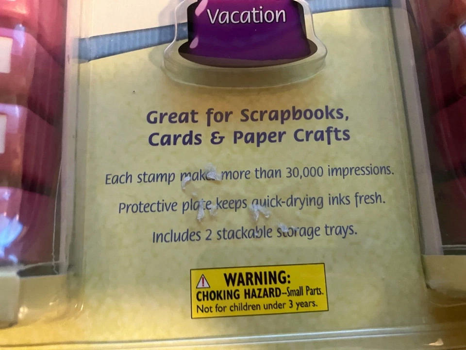 Álbum de recortes de boda/vacaciones MessageStor para hacer memoria 16 estampillas autoentintadas Foto 3 de 3