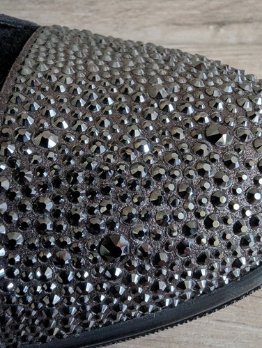 Christian Louboutin Gondola Strass Men’s US 8.5 Sneakers Suede Crystals w/ Box - Picture 10 of 23