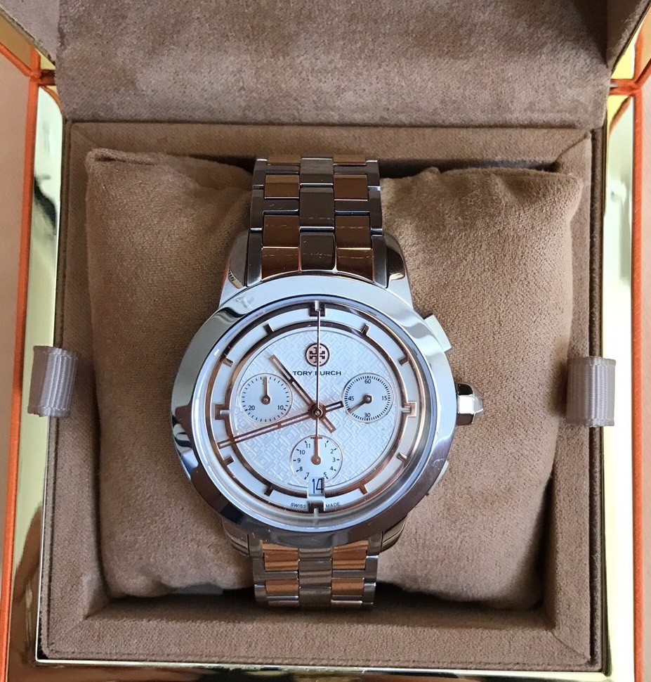NWT TORY BURCH Chronograph Tory Classic Watch TB1030 Retail NWT TORY BURCH Chronograph Tory Classic Watch TB1030 Retail