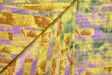 FNC Vintage Pochampally Hand Woven Floral Sarees Art Silk Blouse Sari Fabric