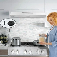 30'' Under Cabinet Range Hood 230CFM Ducted/Ductless Super Slim Silver/Black