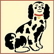 SPANIEL 2 STENCIL - ANIMALS English Decor DIY Royal Dog - The Artful Stencil