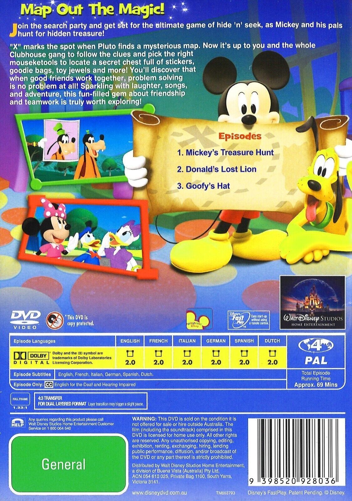 Mickey Mouse Clubhouse Mickeys Treasure Hunt Game Full Episodes