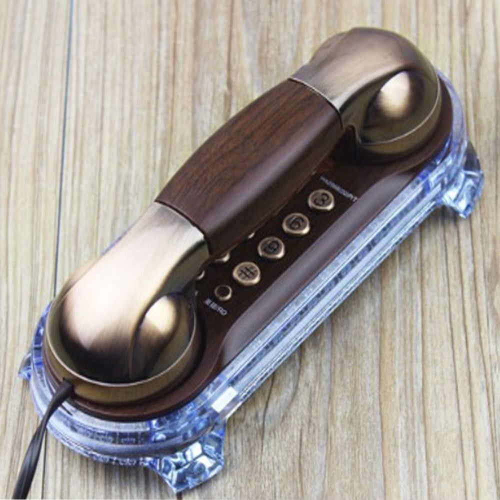 Retro Wired Telephone Landline House Phones Caller ID Corded Phone Home