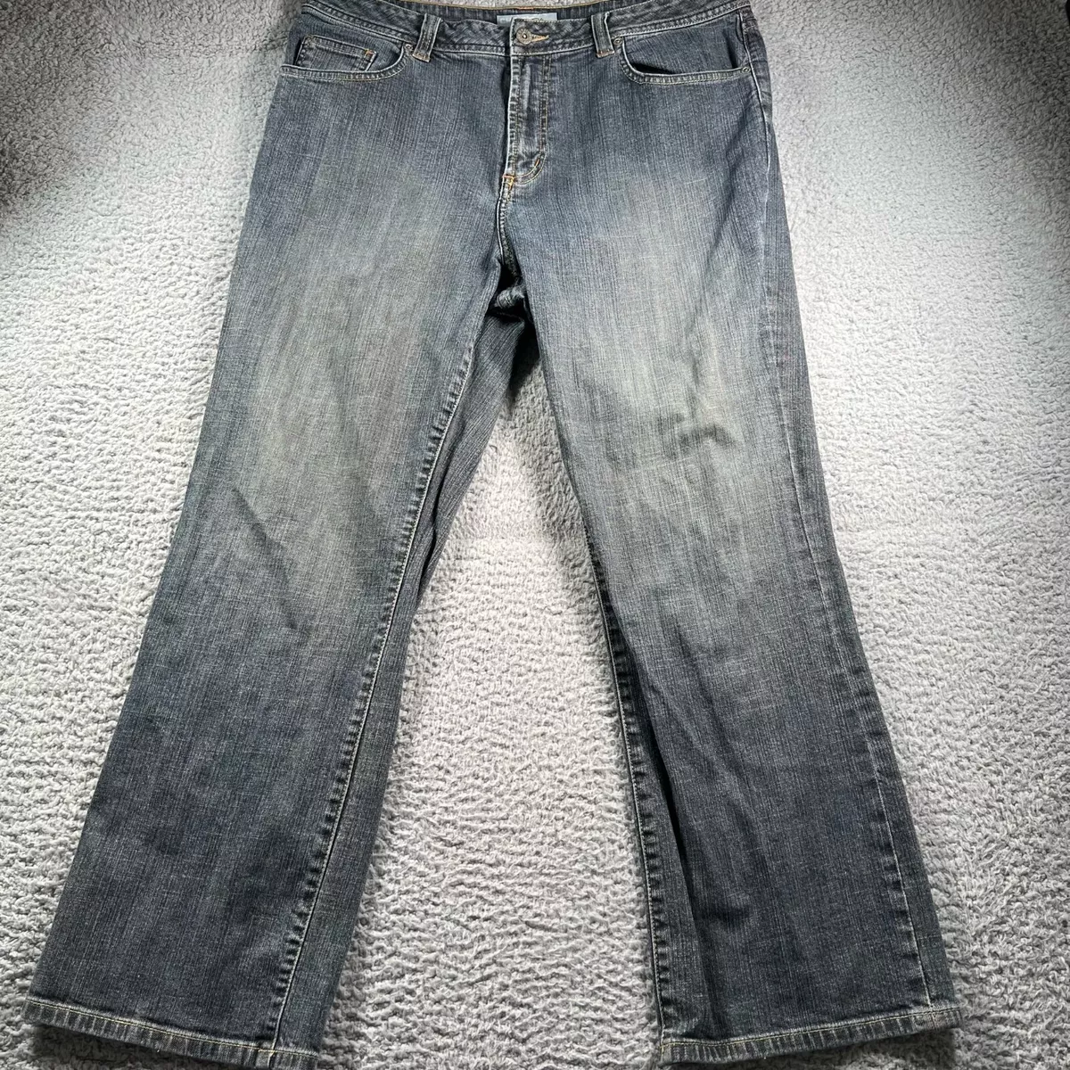 Chico s Platinum Jeans Womens 2 Short Denim Baggy Loose Fit Skater Breathable