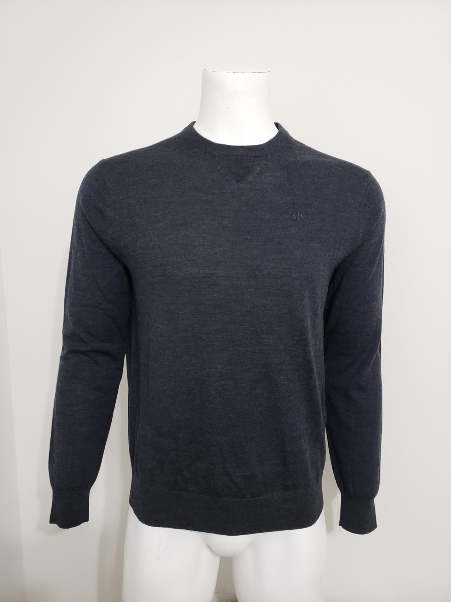 Armani Exchange Men's Pullover Sweater 8NZM3A ZM8AZ Charcoal