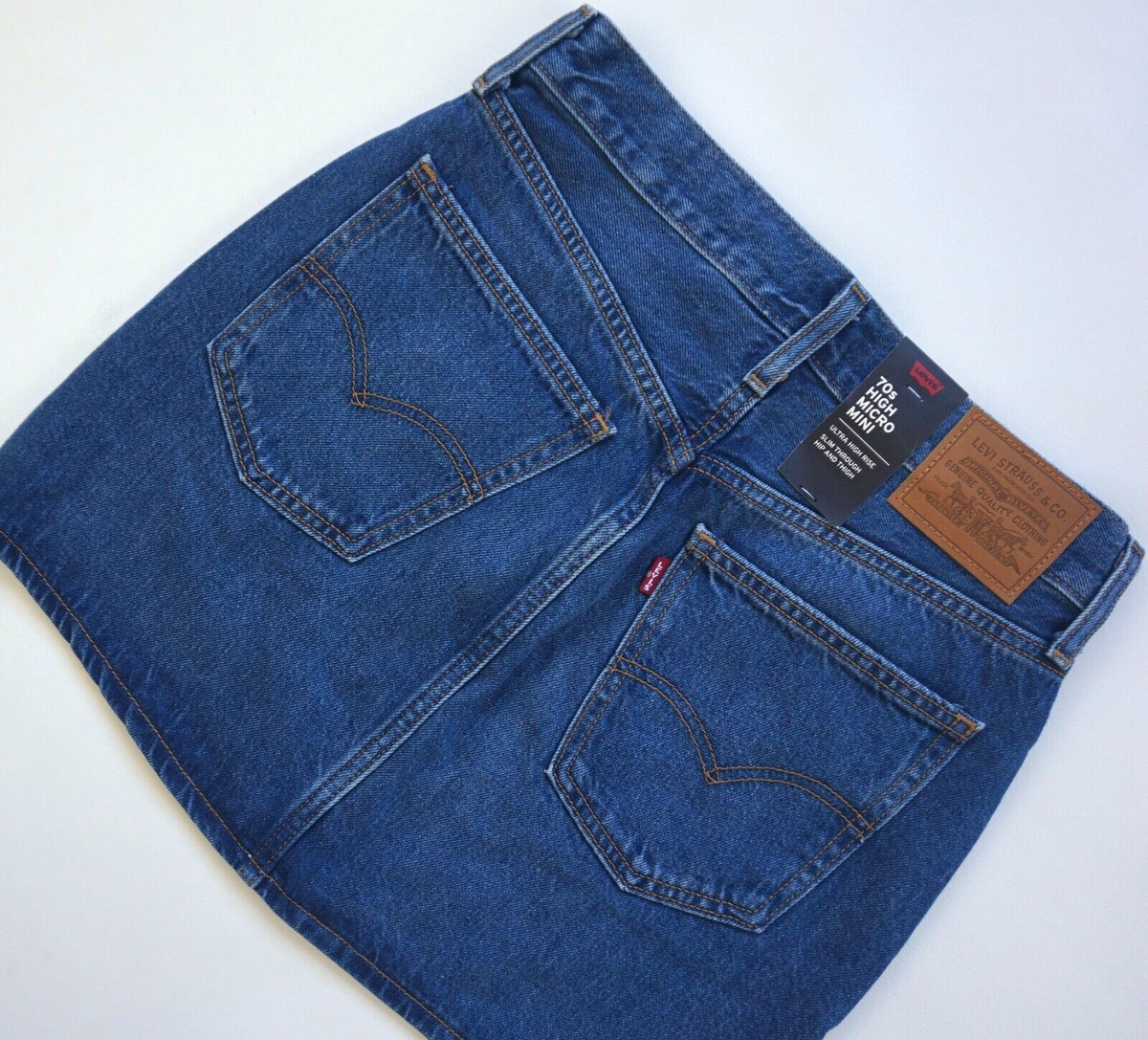 LEVI'S 70's HIGH RISE MICRO MINI SKIRT Women's, Authentic LEVI'S 70's HIGH RISE MICRO MINI SKIRT Women's, Authentic