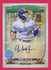 2020 Topps Gypsy Queen Matt Beaty Autographs #GQAMBE Los Angeles Dodgers