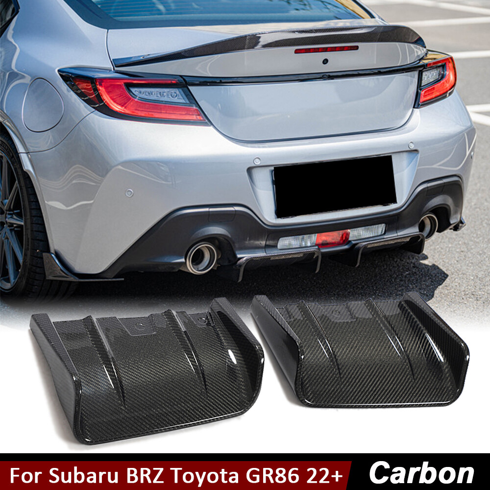 Fits Toyota GR86 Subaru BRZ 2022-2023 REAL CARBON Rear Bumper Diffuser Lip Panel