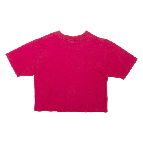 CHAMPION Crop Mens T-Shirt Pink L - Picture 3 of 6