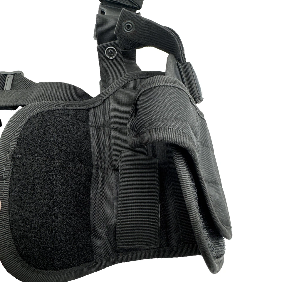 Pistola táctica negra mano izquierda ejército SWAT pierna muslo pistola Foto 3 de 4