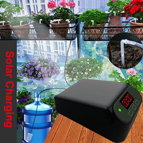 Kit Temporizador Automático de Riego por Goteo Planta Inteligente Solar Sistema de Bomba de Riego Automático - Imagen 3 de 16