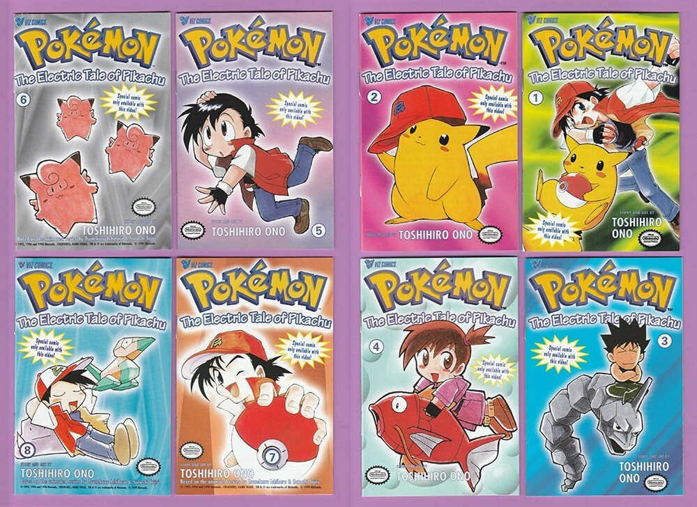 Pokemon Electric Tale of Pikachu 1 2 3 4 5 6 7 8 promotional