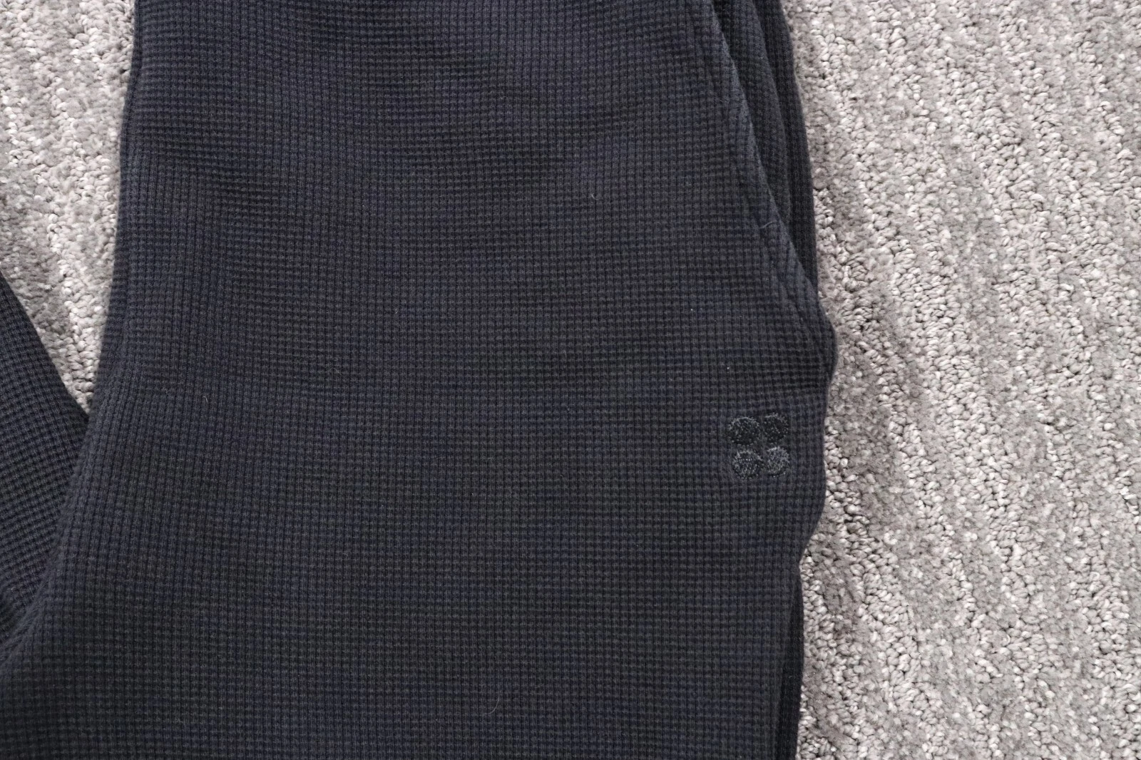 sweaty-betty thermal high rise stretch organic cotton sweatpants