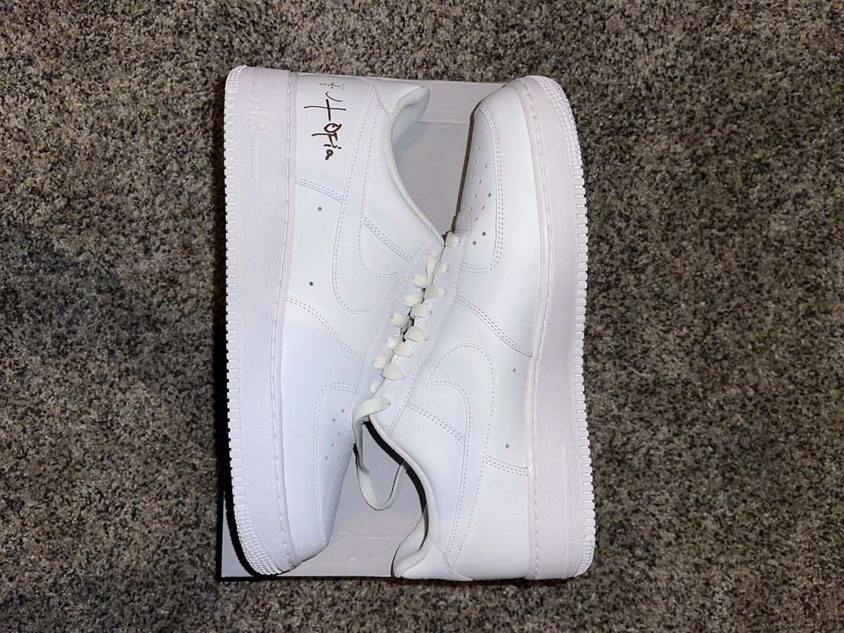 Size 12 - Nike Air Force 1 Low '07 White Travis Scott Utopia | eBay