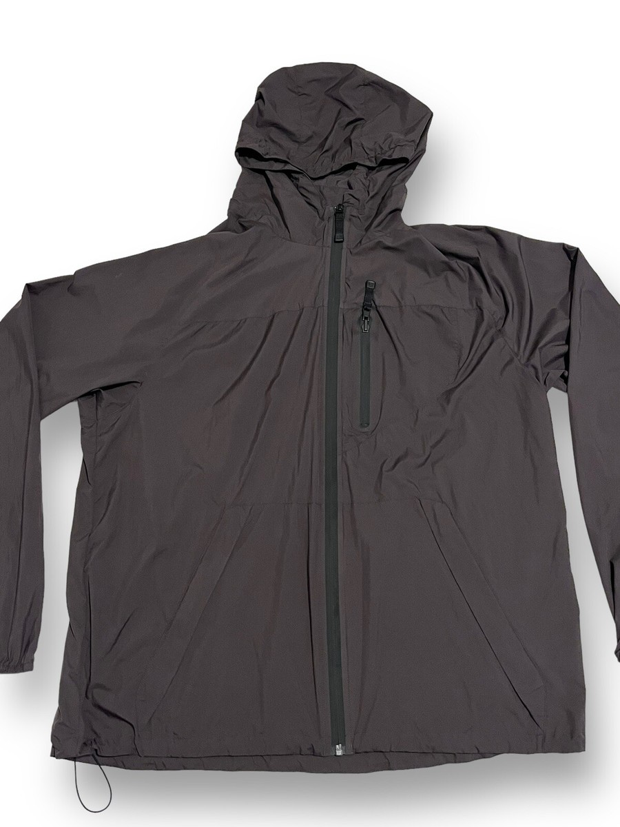 TUMI PACKABLE JACKET L ネイビー TUMI Tech Essential Packable Rain Jacket Coat Full Zip Gray