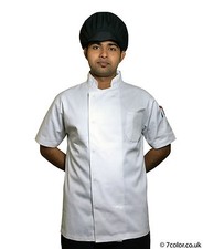 Chef White Jacket Black Trousers Kitchen catering Polly Cotton Clothing workwear