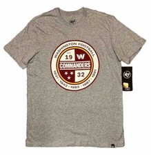 Mens Small Washington Commanders 47 Brand Logo Shirt Football Commanders New