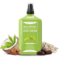 Crema capilar - Aceite de romero - Deja en reparación - Para cabello anti frizz, seco, dañado - 100 ml
