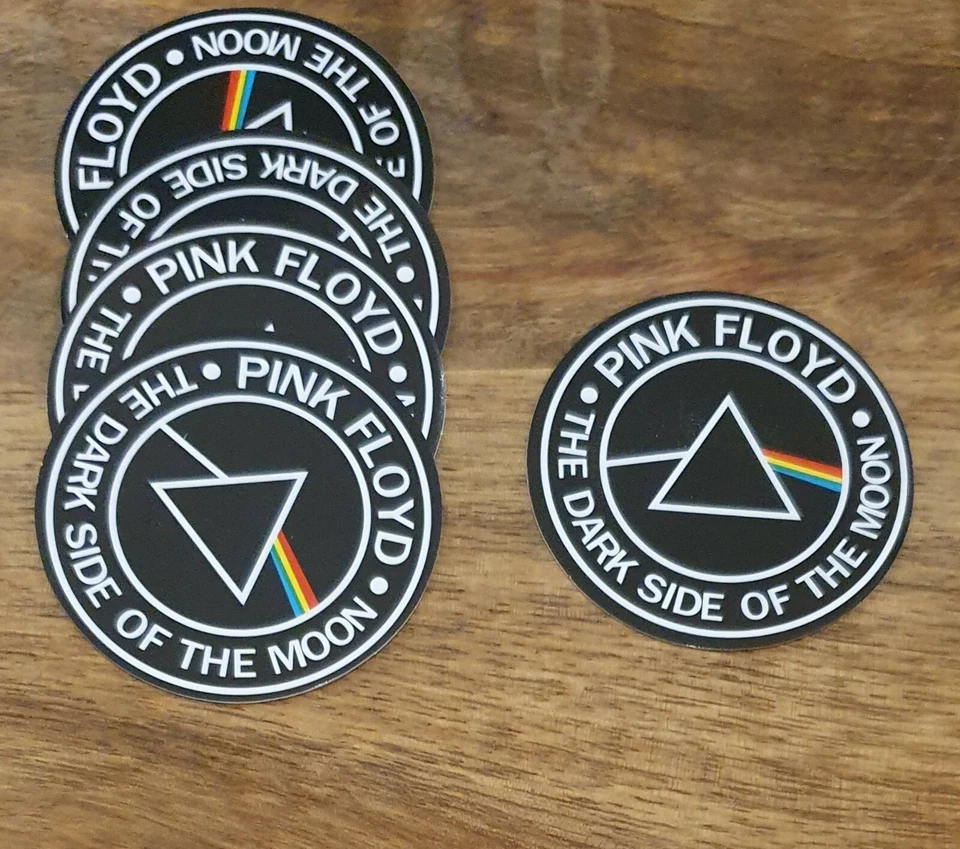 Pink Floyd Style Sticker Logo PACK OF 5 laptop Bumper Band Rock Vinyl