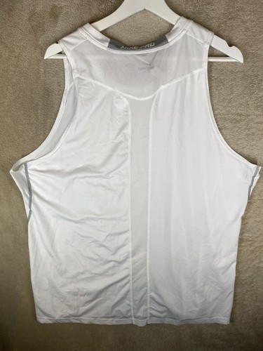 Nike Singlet T-Shirts Top Size Asia 2XL Mens White Logo Sleeveless Activewear - Picture 7 of 11