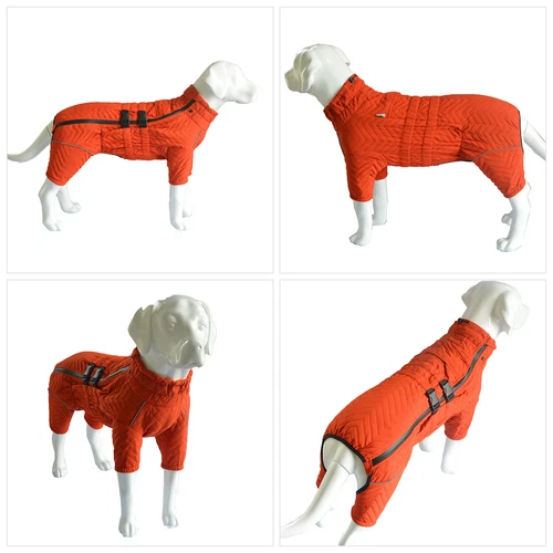 Dog Winter Coat 4 Legs Covered Windproof Waterproof Reflective Warm Dog Clothing - Picture 11 of 65