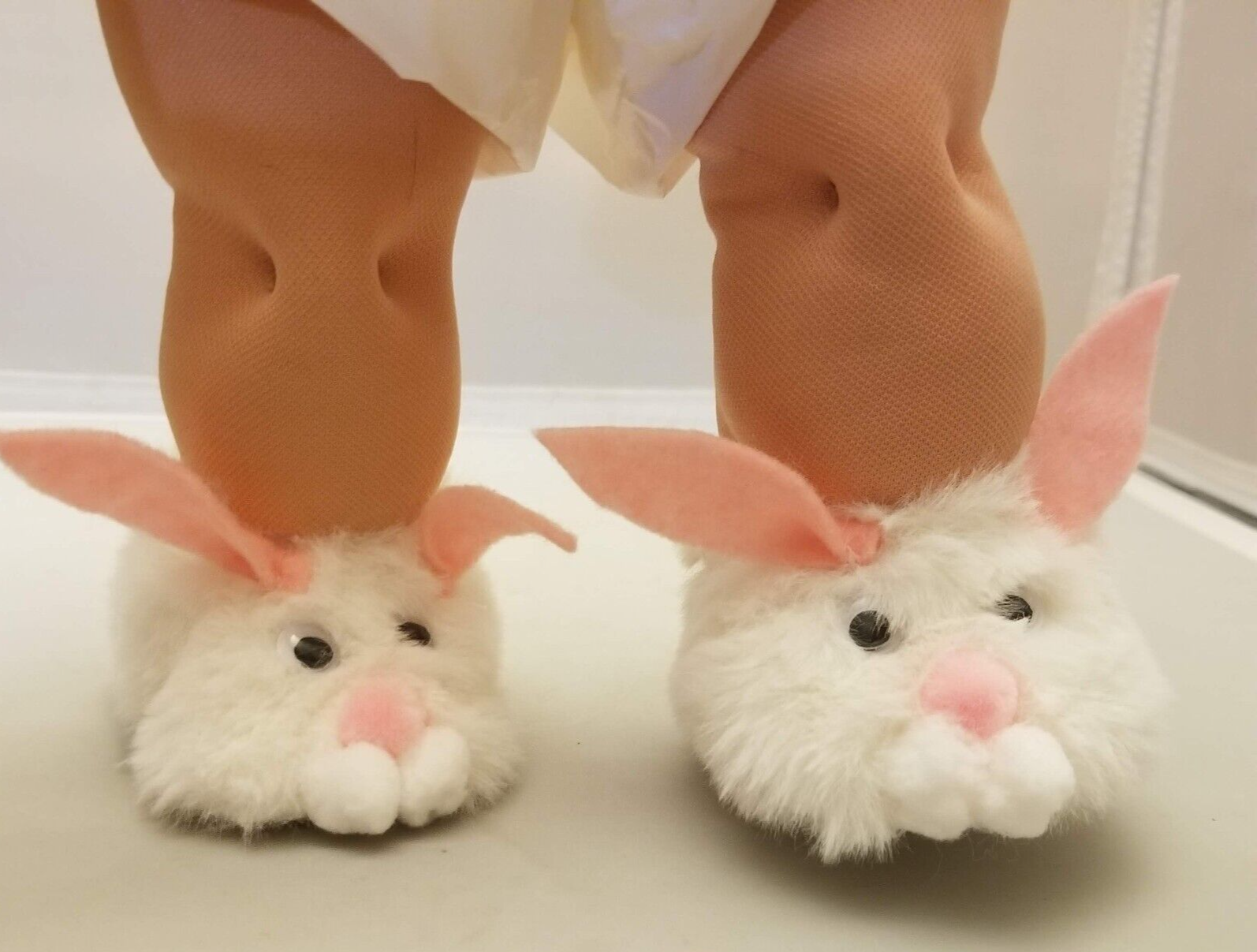 SAOLA Le scarpe pantofole in pelliccia di coniglio con patch cavolo si adattano solo alle bambole originali CPK #1