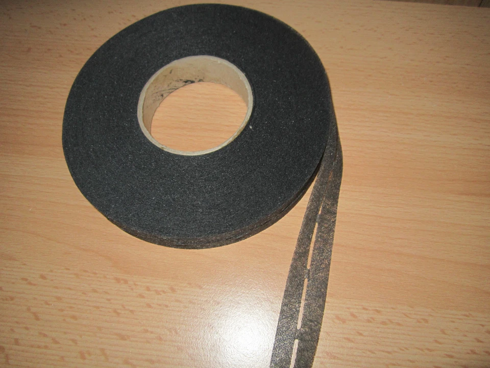 EU MARKEN WARE (0,07 €/m ) 100 m Klebende Stanzband Formband 1/1 cm Dunkelgrau (ST B 1 / 1