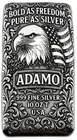 10 oz Silver Art Bar 999 - Bold as Freedom - Adamo Metals - USA