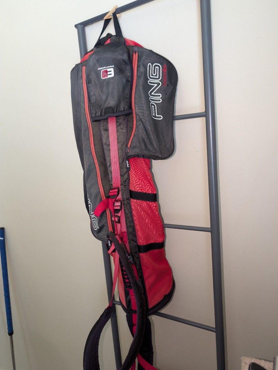 PING Moonlite Bag ピン ムーンライト ゴルフバッグ　ブラック PING Moonlite Golf Carry Bag Black Red Nylon Shoulder Strap Stand