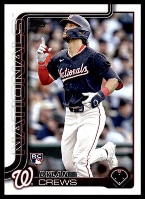 2025 Topps DYLAN CREWS #74 Washington Nationals Rookie RC