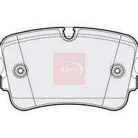 Apec BremsbeläGe Hinten FüR Audi A7 Sportback 4KA 2017 PAD2094 (R90)