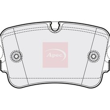 APEC Bremsbeläge Hinten Für AUDI A7 Sportback 4KA 2017 PAD2094 (R90)